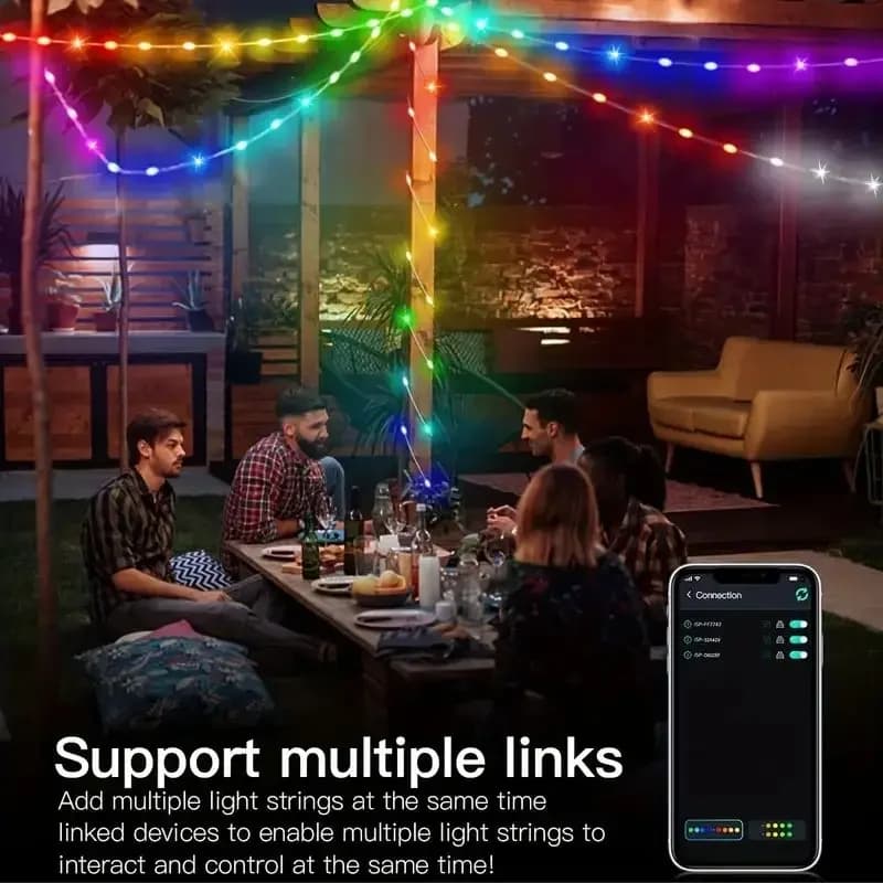 ไฟสายรุ้ง RGB สมาร์ท พร้อมควบคุมผ่านแอป Bluetooth