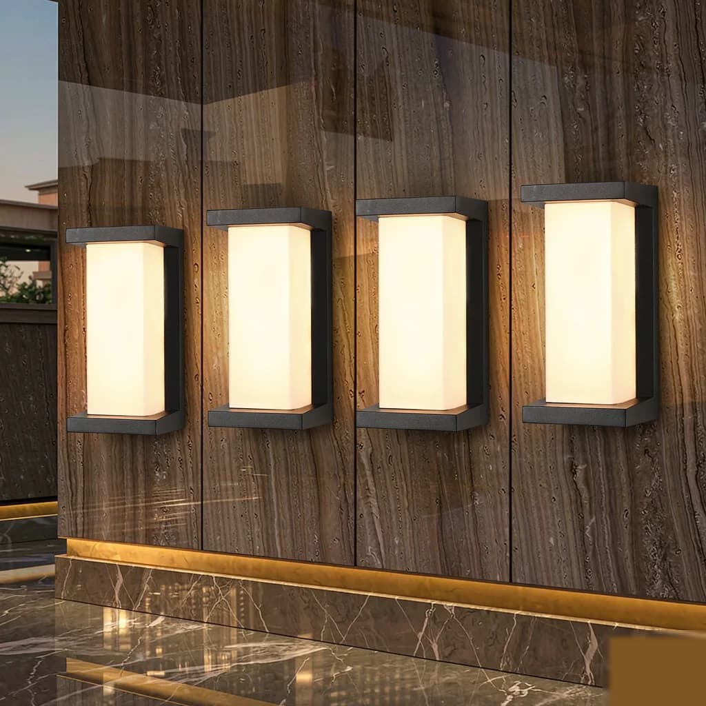 ไฟผนังนอกอาคาร LED กันน้ำ พร้อมเซ็นเซอร์ตรวจจับการเคลื่อนไหว