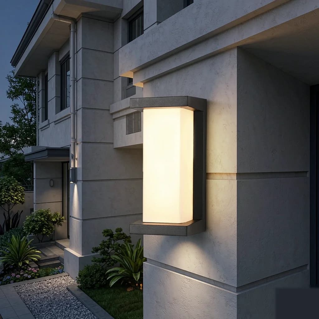 ไฟผนังนอกอาคาร LED กันน้ำ พร้อมเซ็นเซอร์ตรวจจับการเคลื่อนไหว