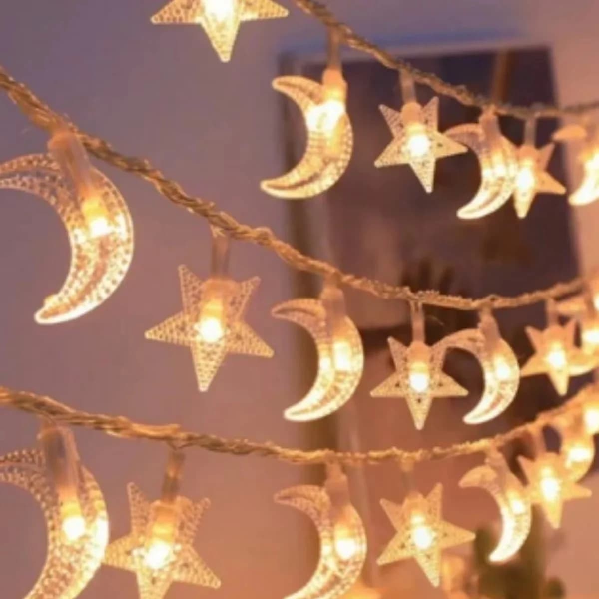 ไฟเส้นรูปดาวและดวงจันทร์ ใช้แบตเตอรี่, LED หลายสี