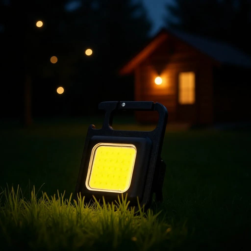 ไฟฉาย LED COB ขนาดเล็ก แบบชาร์จได้ พร้อมแม่เหล็ก