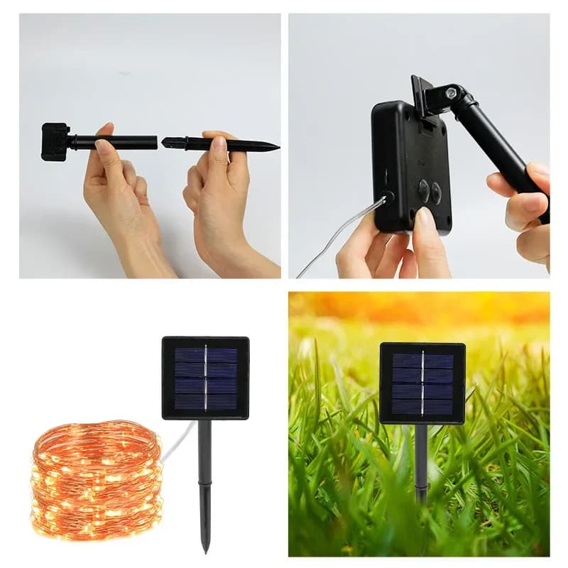 ไฟเส้น Fairy Light โซลาร์เซลล์ LED กันน้ำ